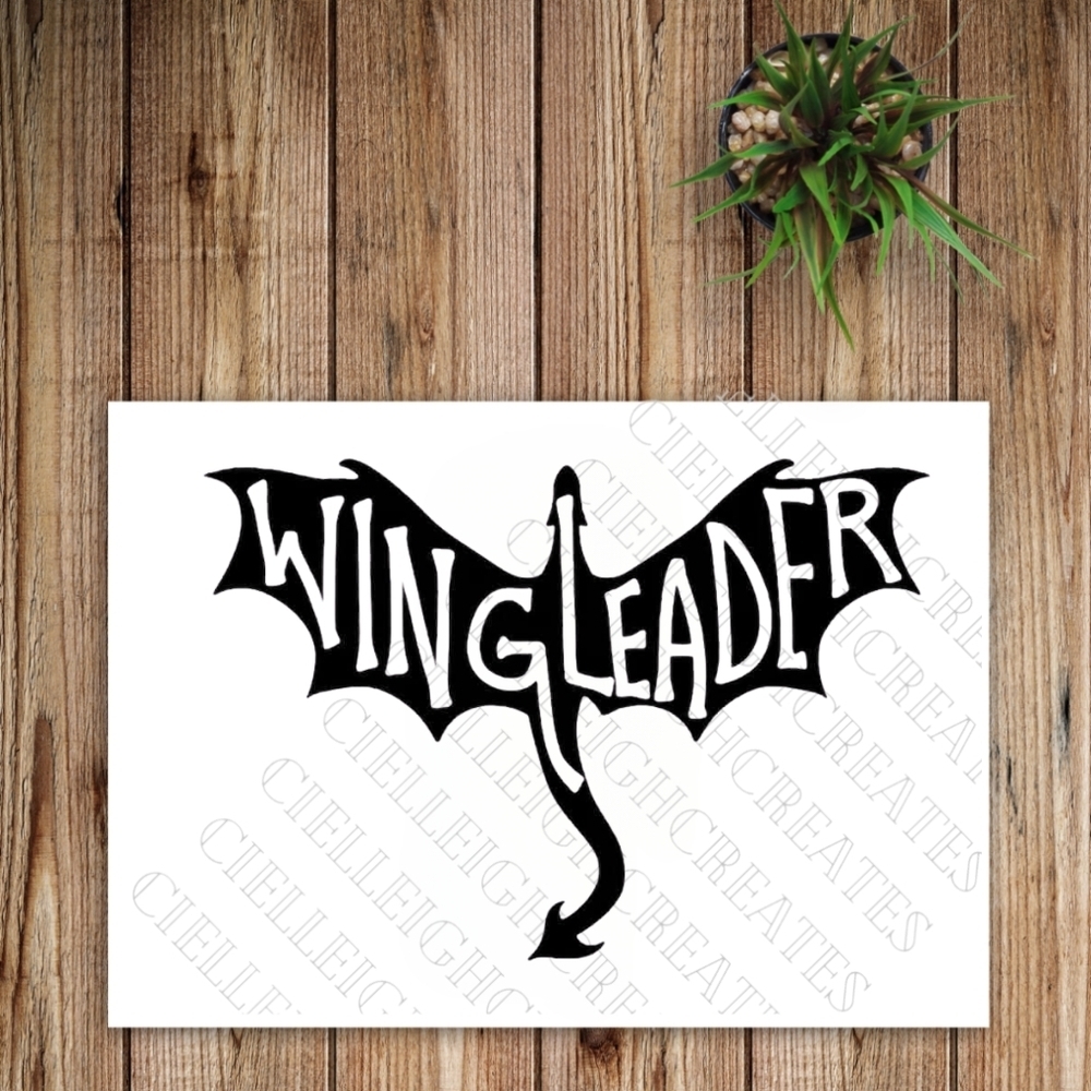 *2 for $20* Wingleader Dragon Vinyl Decal Sticker Handcrafted